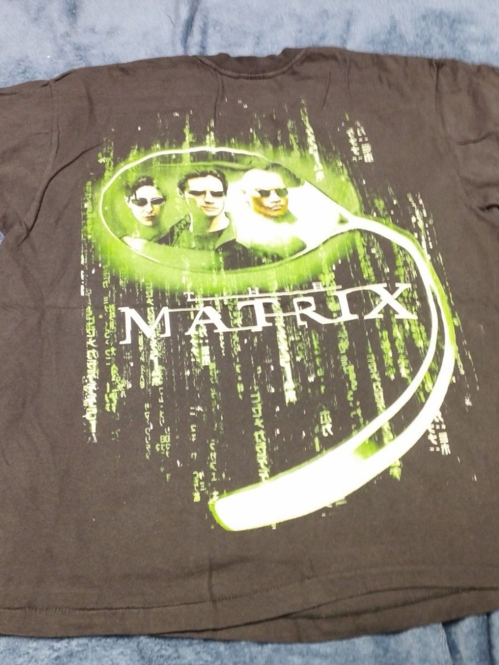 Men's Black Matrix Graphic Tee - Movie Poster Print - Picture 5 of 5